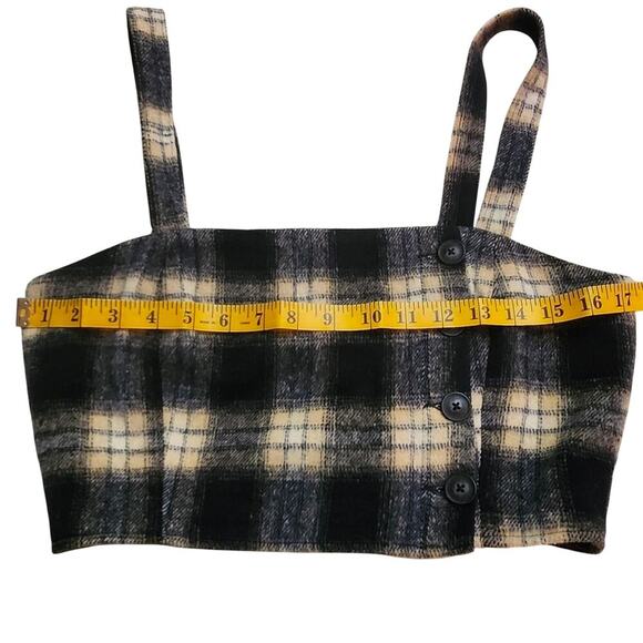 Forever Plaid Crop Top Size Medium - Picture 5 of 7
